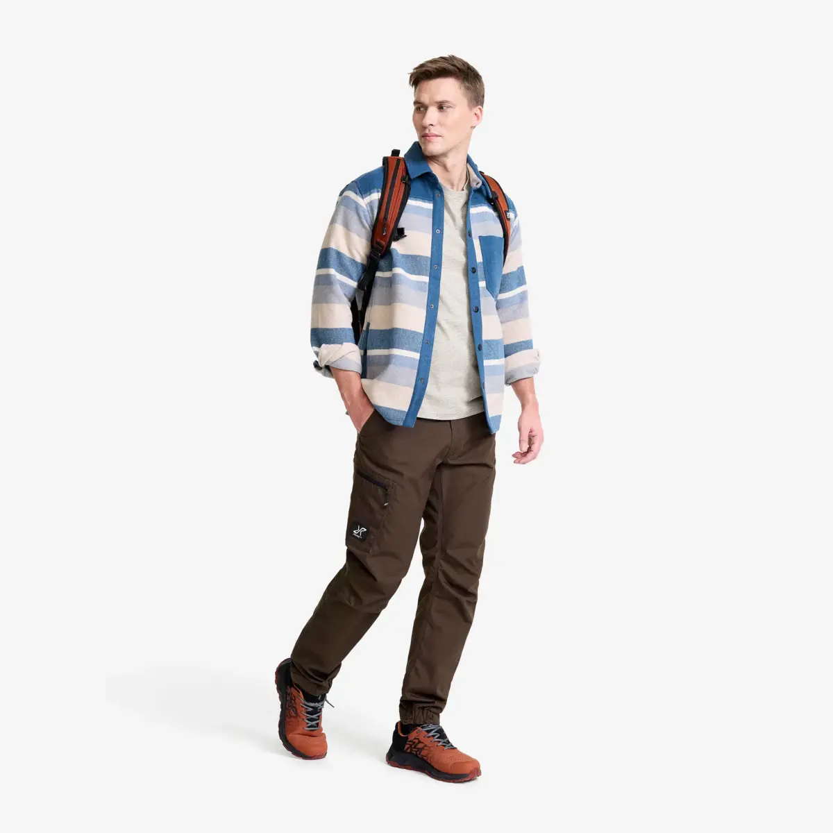 Easy T-shirt för män, grå melange Easy T-shirt för män, grå melange