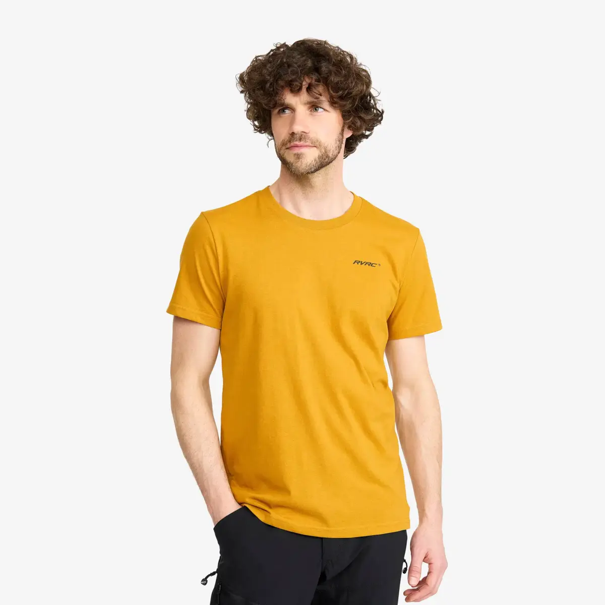 Easy T-shirt Slim Fit för män Harvest Gold