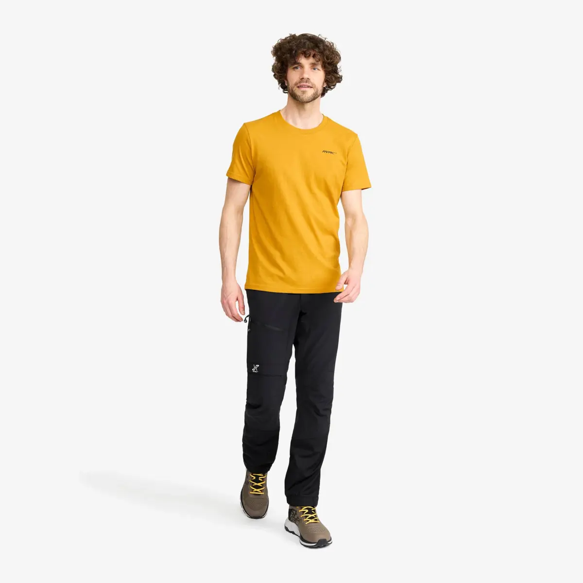 Easy T-shirt Slim Fit för män Harvest Gold