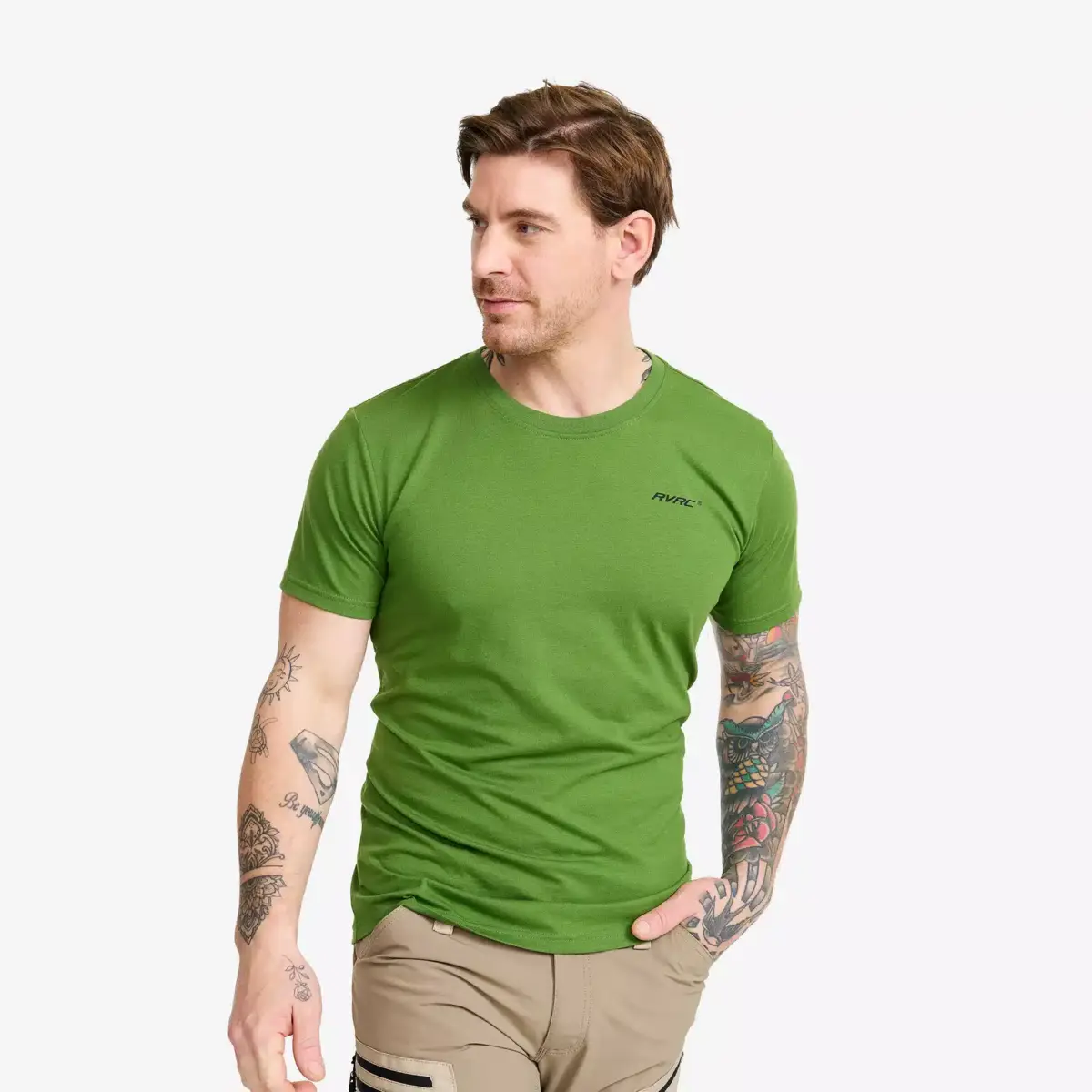 Easy T-shirt Slim Fit Men Cactus Green