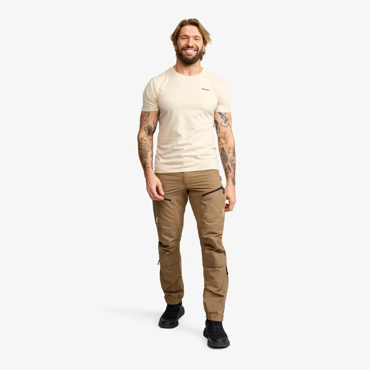 Easy T-shirt Slim Fit Men Oatmeal