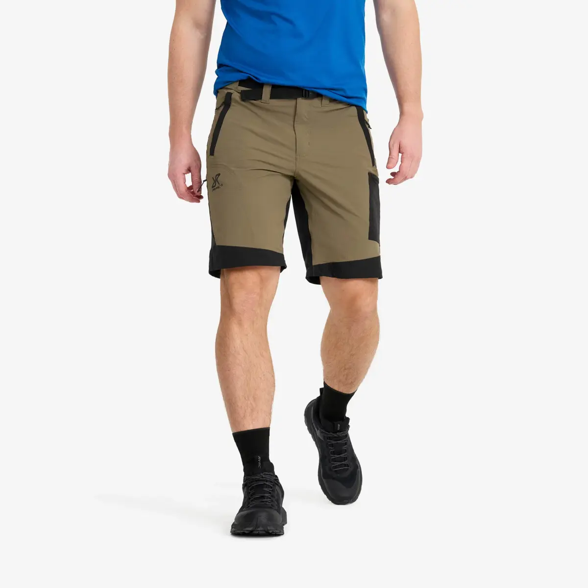 Elevate Pro Hiking Shorts Men Light MossGray/Black