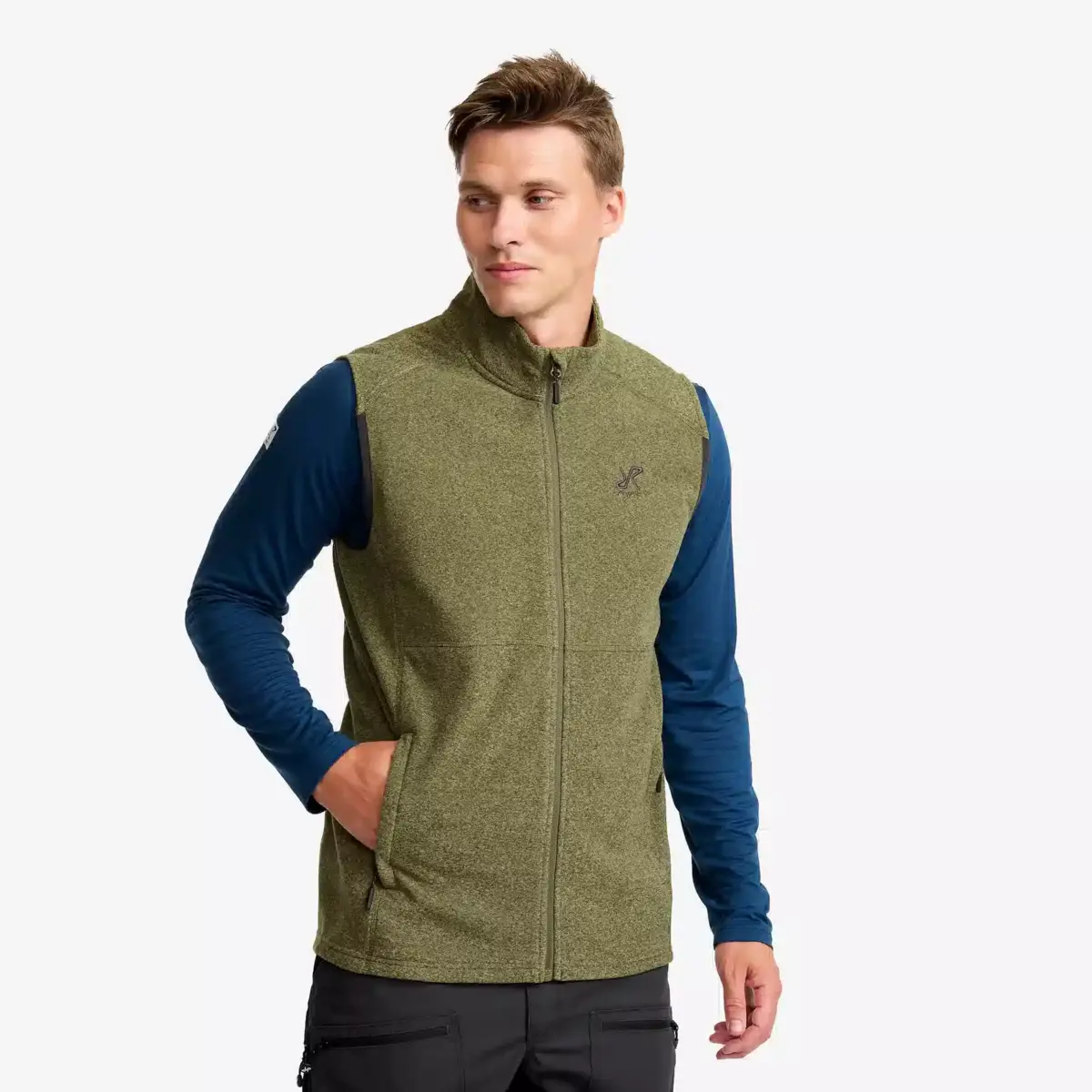Essential Fleece Vest Men Cypress