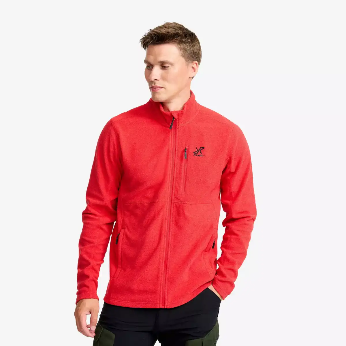Essential Full-zip Fleece Men Salsa