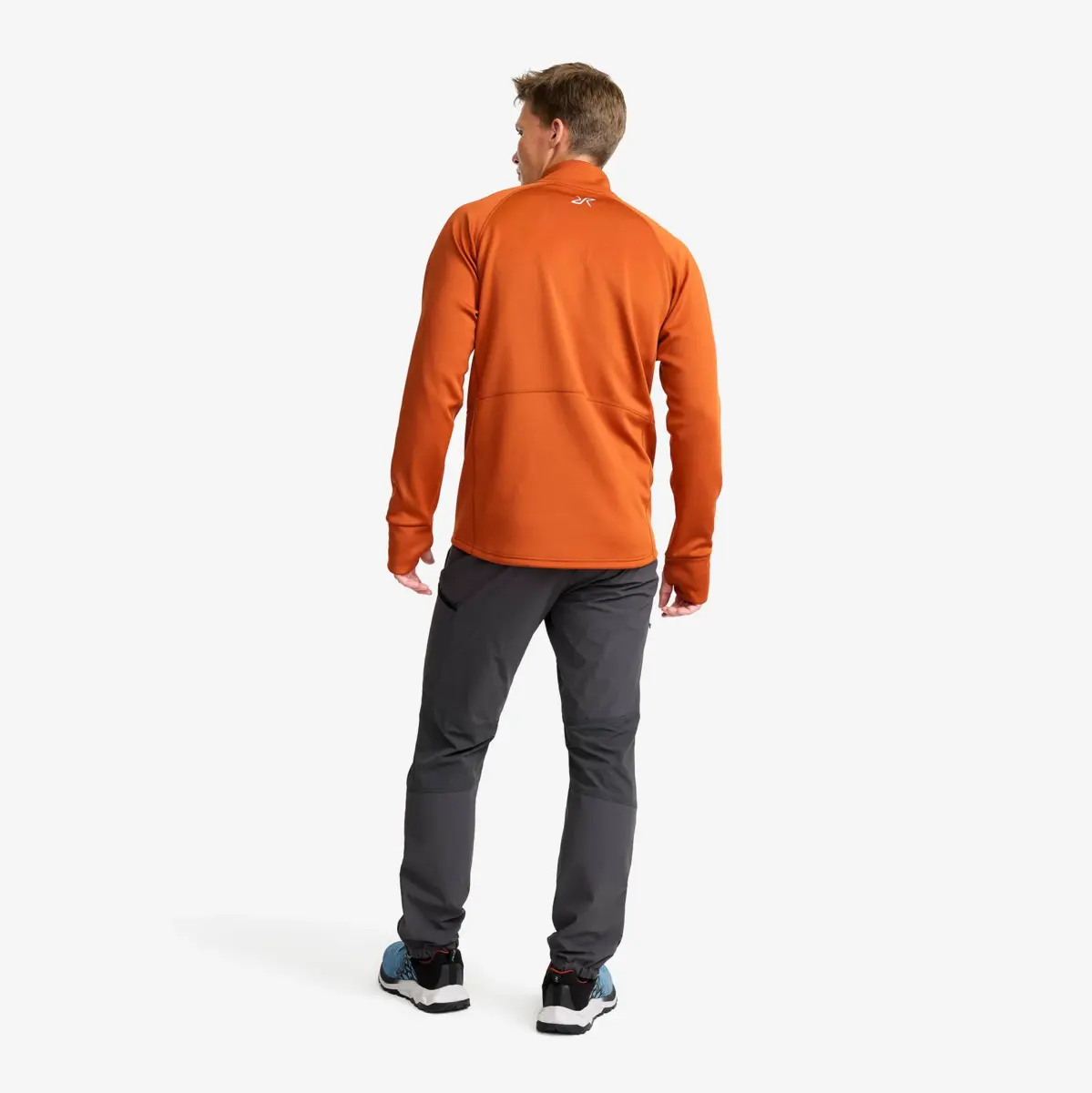Evolution Half-zip Stretch Fleece Men Terracotta Brown Evolution Half-zip Stretch Fleece Men Terracotta Brown
