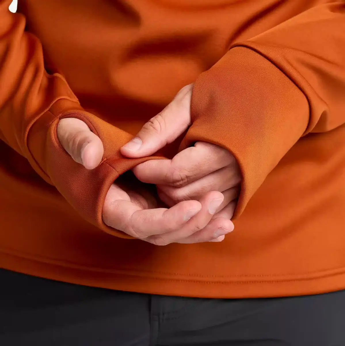 Evolution Half-zip Stretch Fleece Men Terracotta Brown Evolution Half-zip Stretch Fleece Men Terracotta Brown