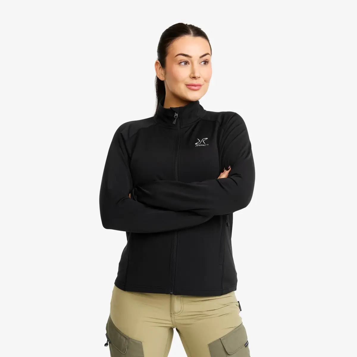 Evolution Light Stretch Fleece dam svart Evolution Light Stretch Fleece dam svart