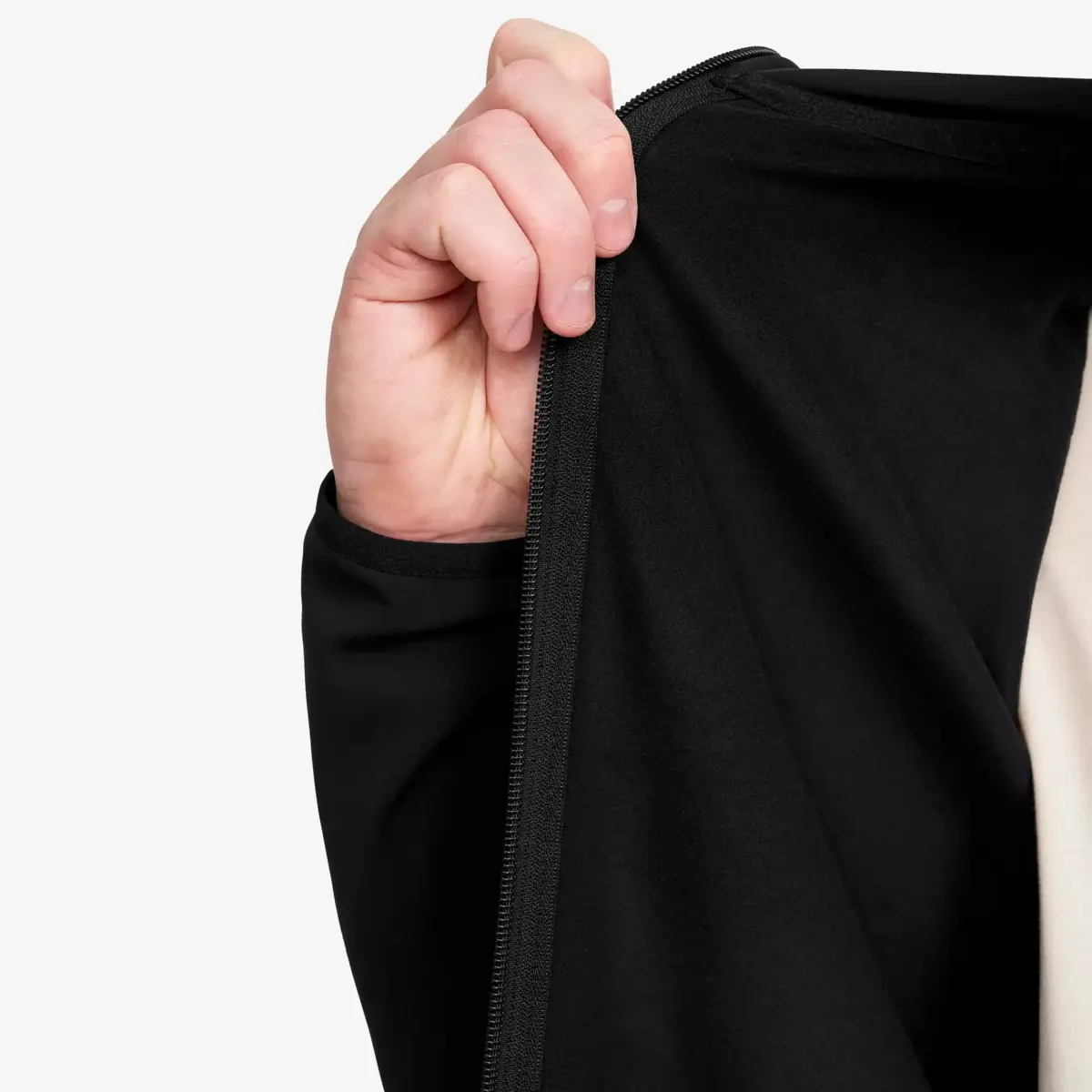 Evolution Light Stretch Fleece Hoodie Herr Svart Evolution Light Stretch Fleece Hoodie Herr Svart