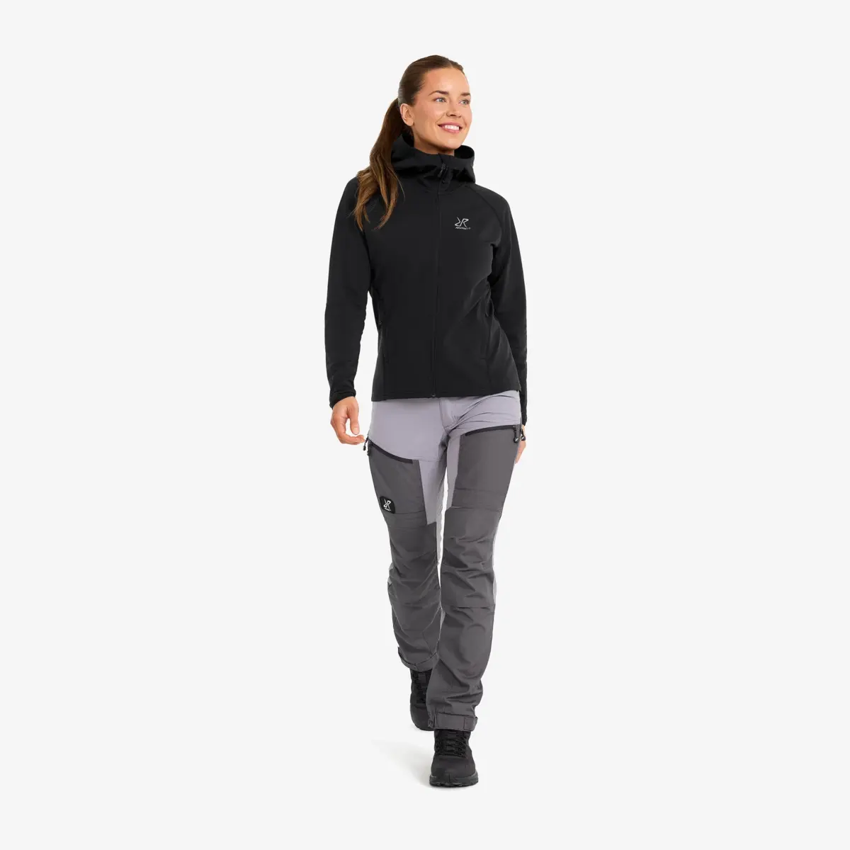 Evolution Light Stretch Fleece Hoodie Women Black Evolution Light Stretch Fleece Hoodie Women Black