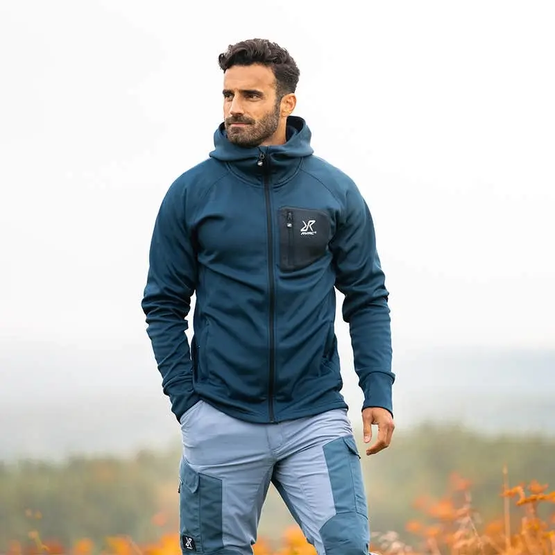 evolution stretch fleece hoodie fr mn moonlit ocean 2 - Evolution Stretch Fleece Hoodie f&ouml;r m&auml;n Moonlit Ocean