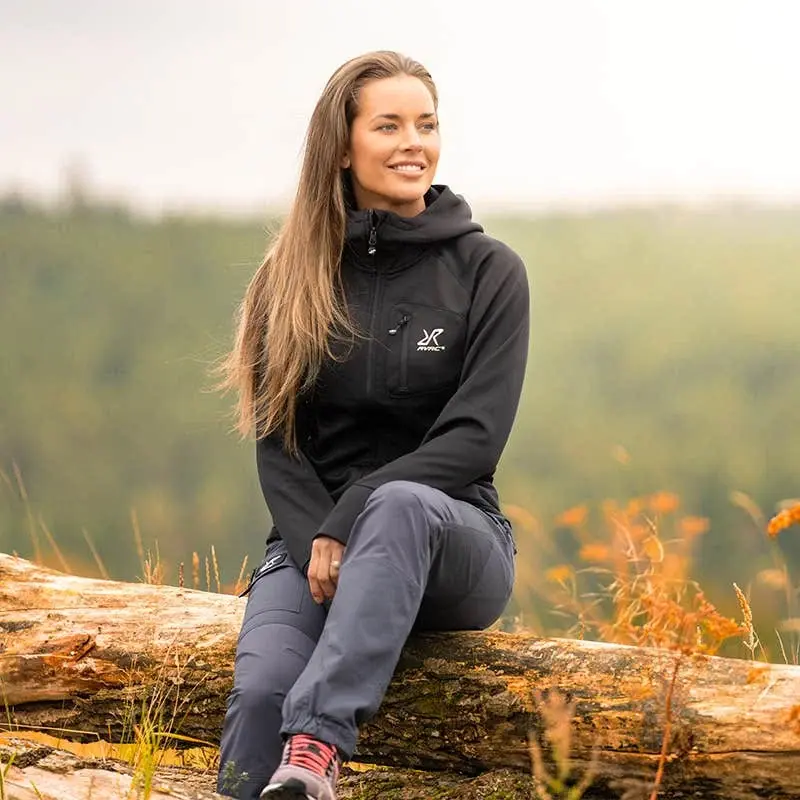 Evolution Stretch Fleece Hoodie Women Black