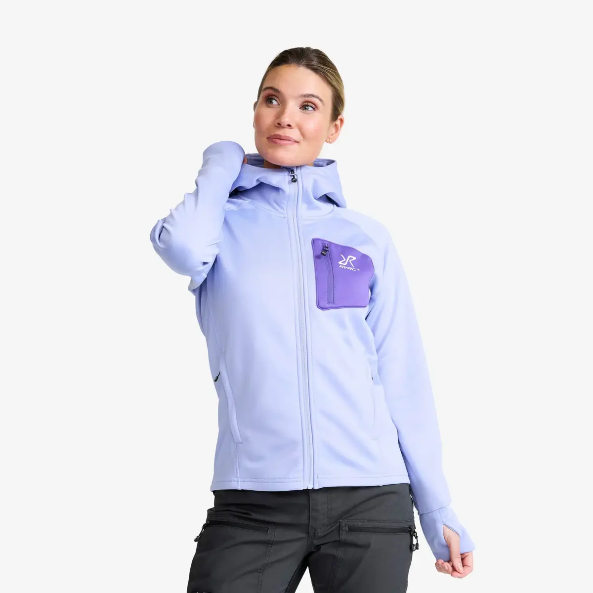 Evolution Stretch Fleece Hoodie Women Bright Lavender Evolution Stretch Fleece Hoodie Women Bright Lavender