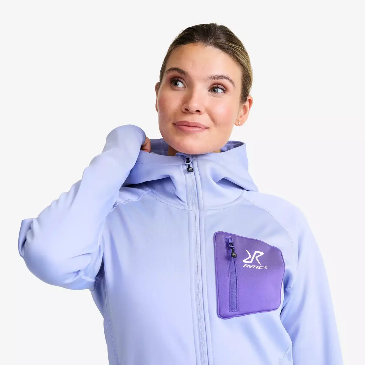 Evolution Stretch Fleece Hoodie Women Bright Lavender Evolution Stretch Fleece Hoodie Women Bright Lavender