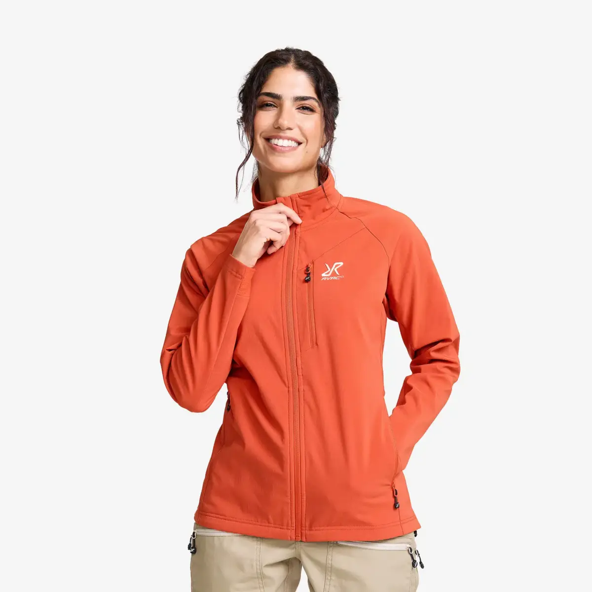Exciter Stretch Jacket Women Mecca Orange