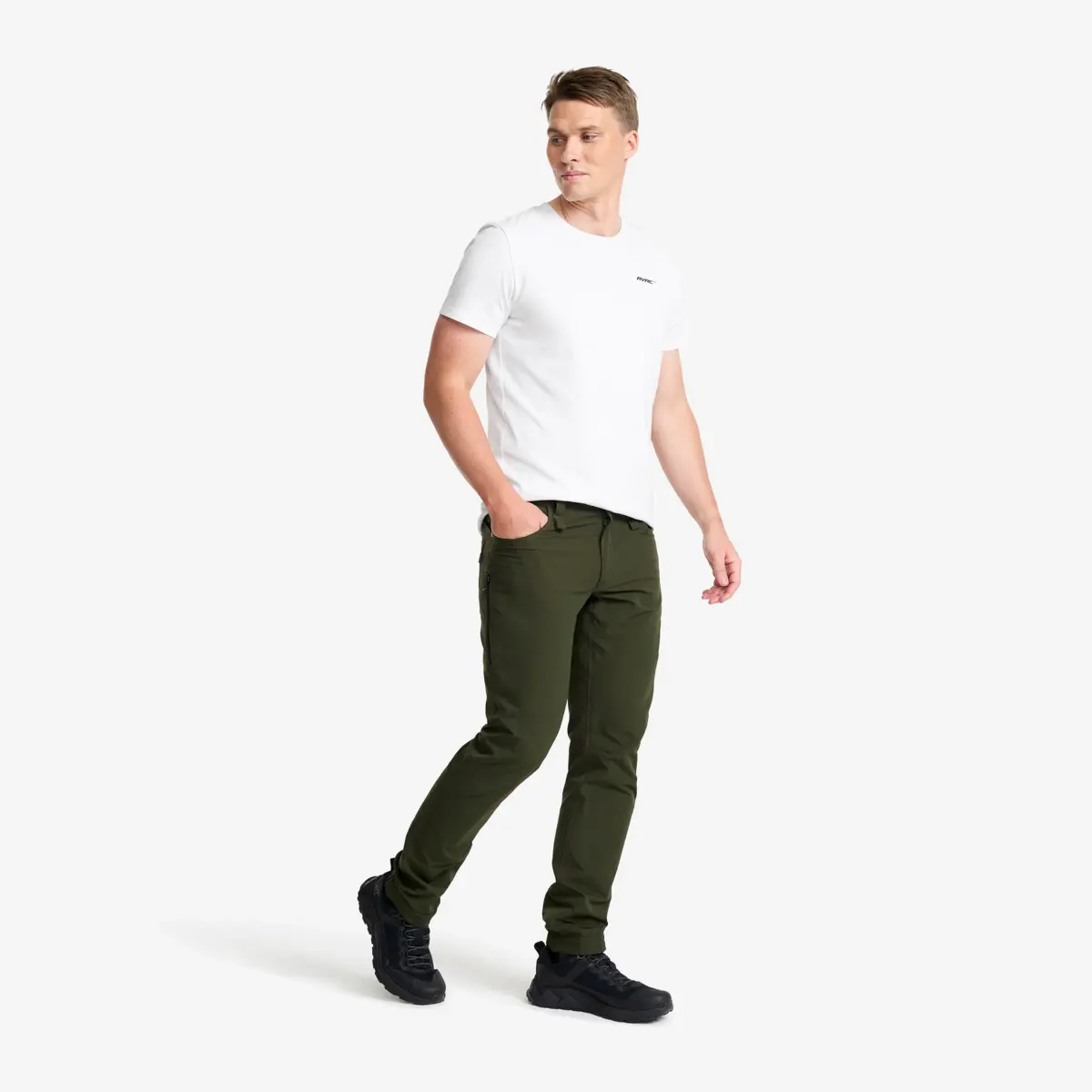 Explorer Outdoor Jeans för män Rosin Green