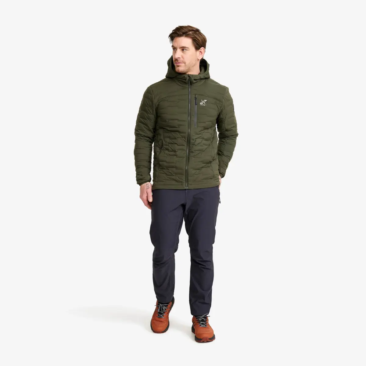 Flex Stretch Down Jacket Men Forest Night