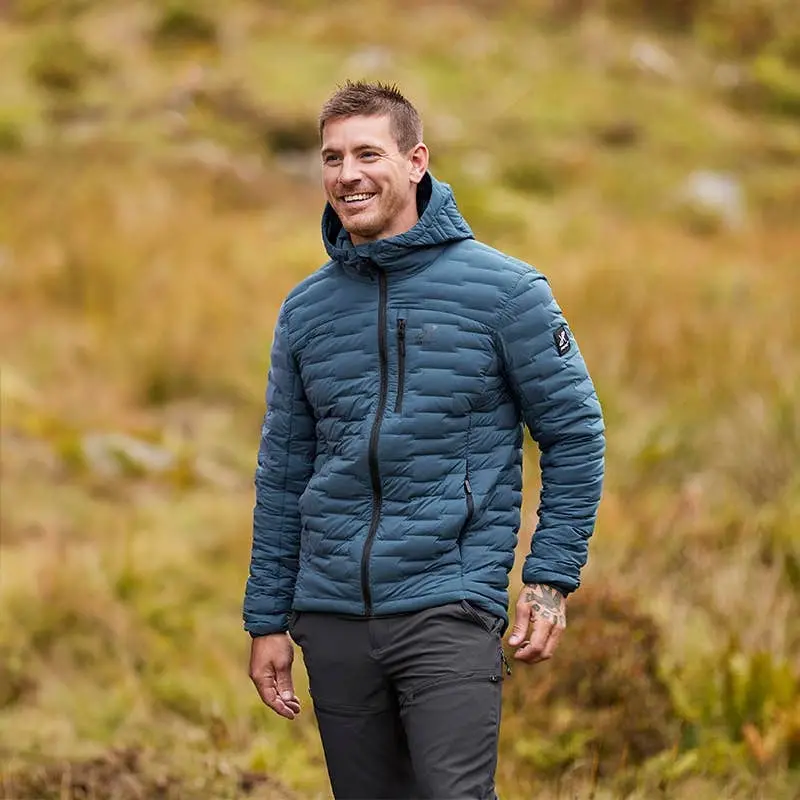 Flex Stretch Down Jacket Men Moonlit Ocean