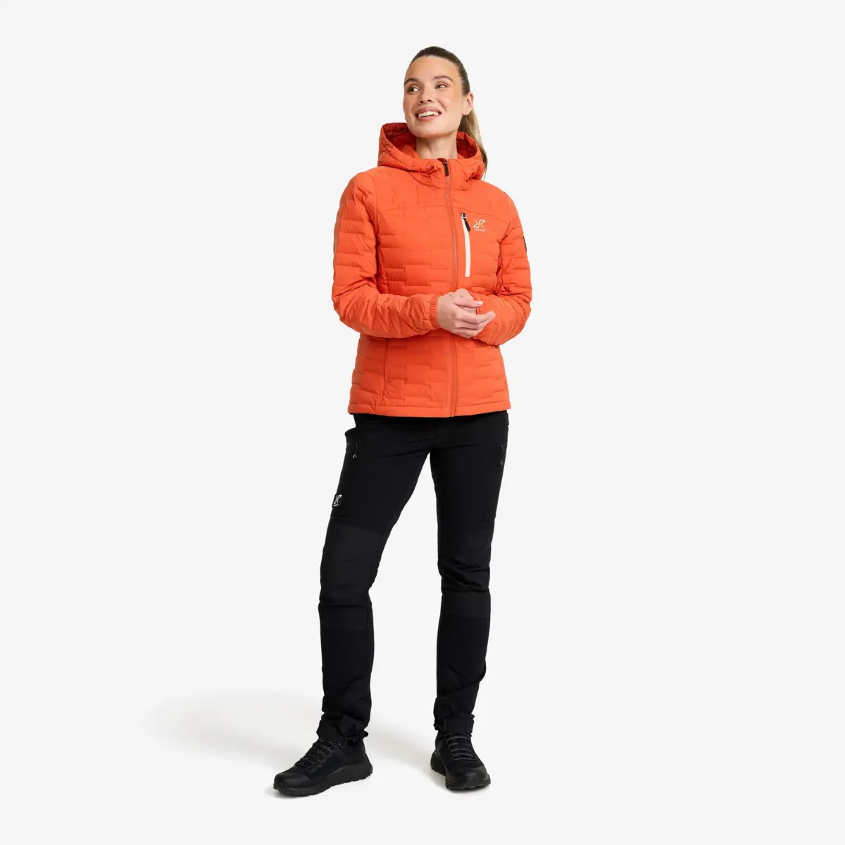 Flex Stretch Down Jacket Women Mecca Orange