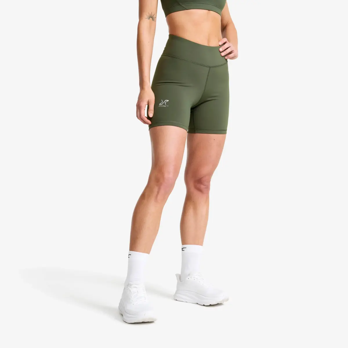 Flow högmidjade hotpants för damer Kambaba Green