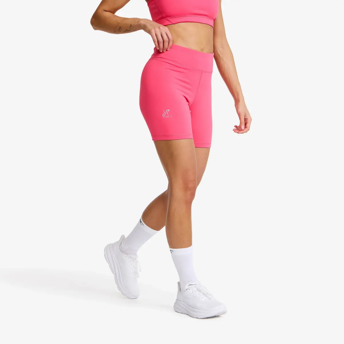 Flow högmidjade hotpants för kvinnor Fandango Pink