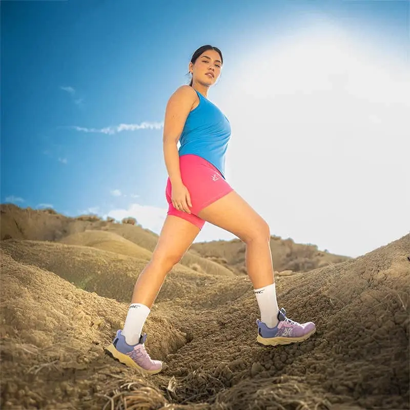 Flow högmidjade hotpants för kvinnor Fandango Pink