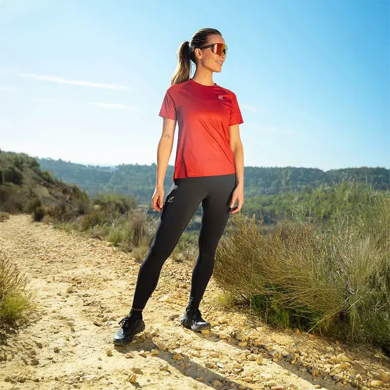 Flow högmidjade leggings för damer, svarta