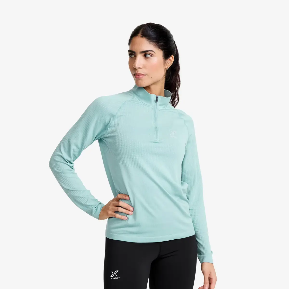 Focus Half-zip Seamless Top Women Arona Focus Half-zip Seamless Top Women Arona