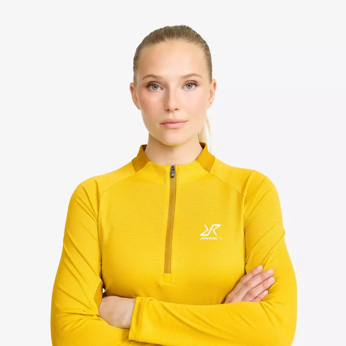 Force Light Half-zip Top Women Mango Mint/Golden Palm Force Light Half-zip Top Women Mango Mint/Golden Palm