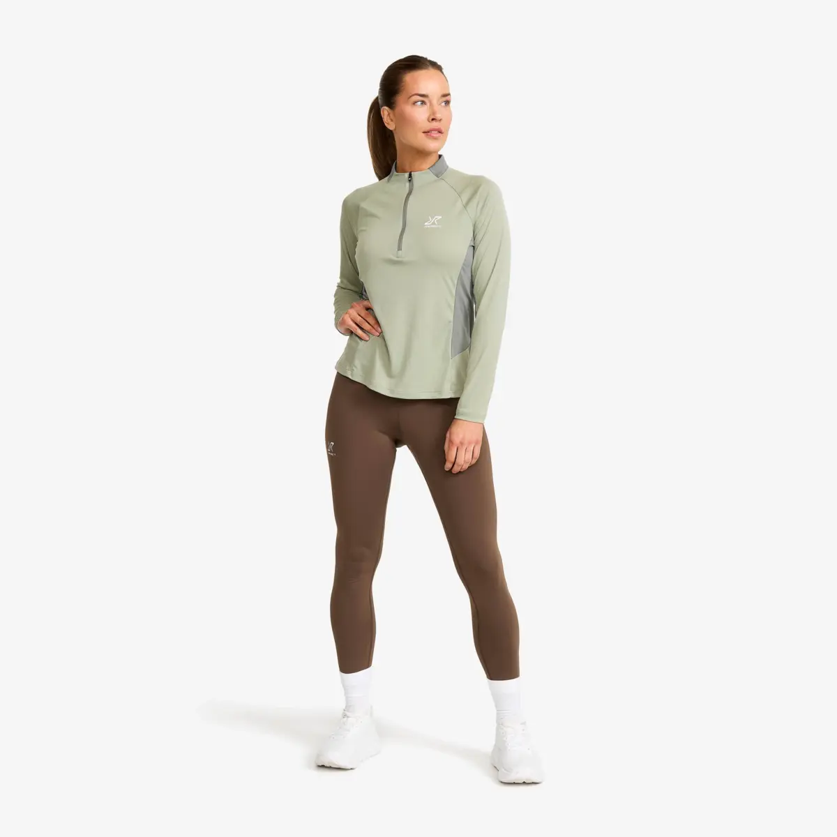Force Light Half-zip Top Women Shadow/Castor Grey