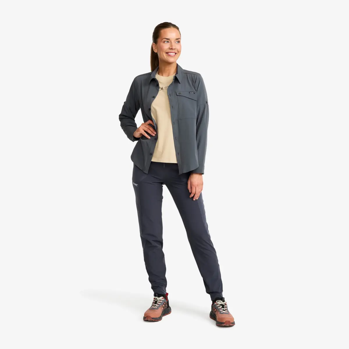 Gradient Pro UV-skjorta för damer Turbulence Blue