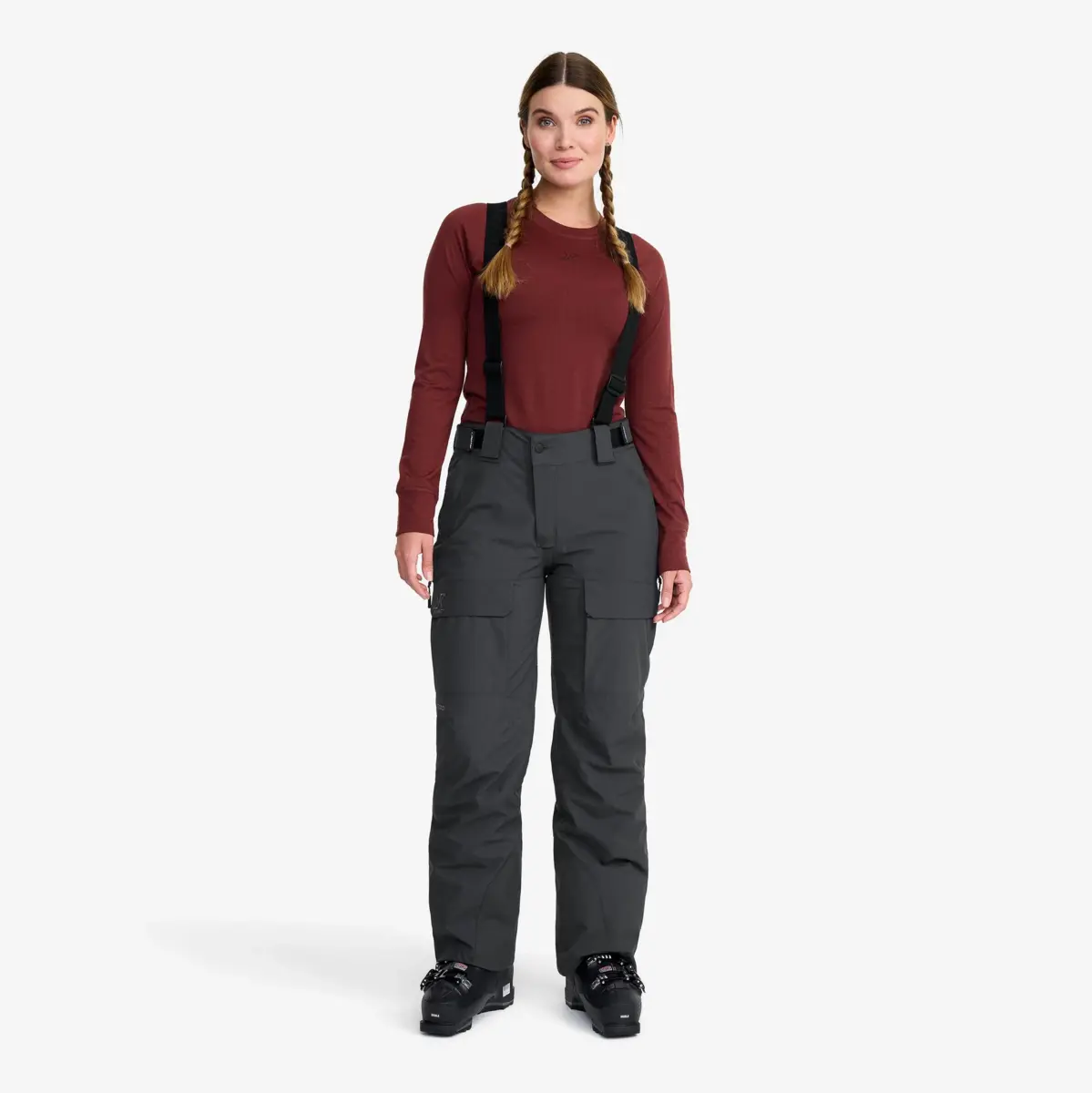 Halo 2L Insulated Ski Pants Women Anthracite