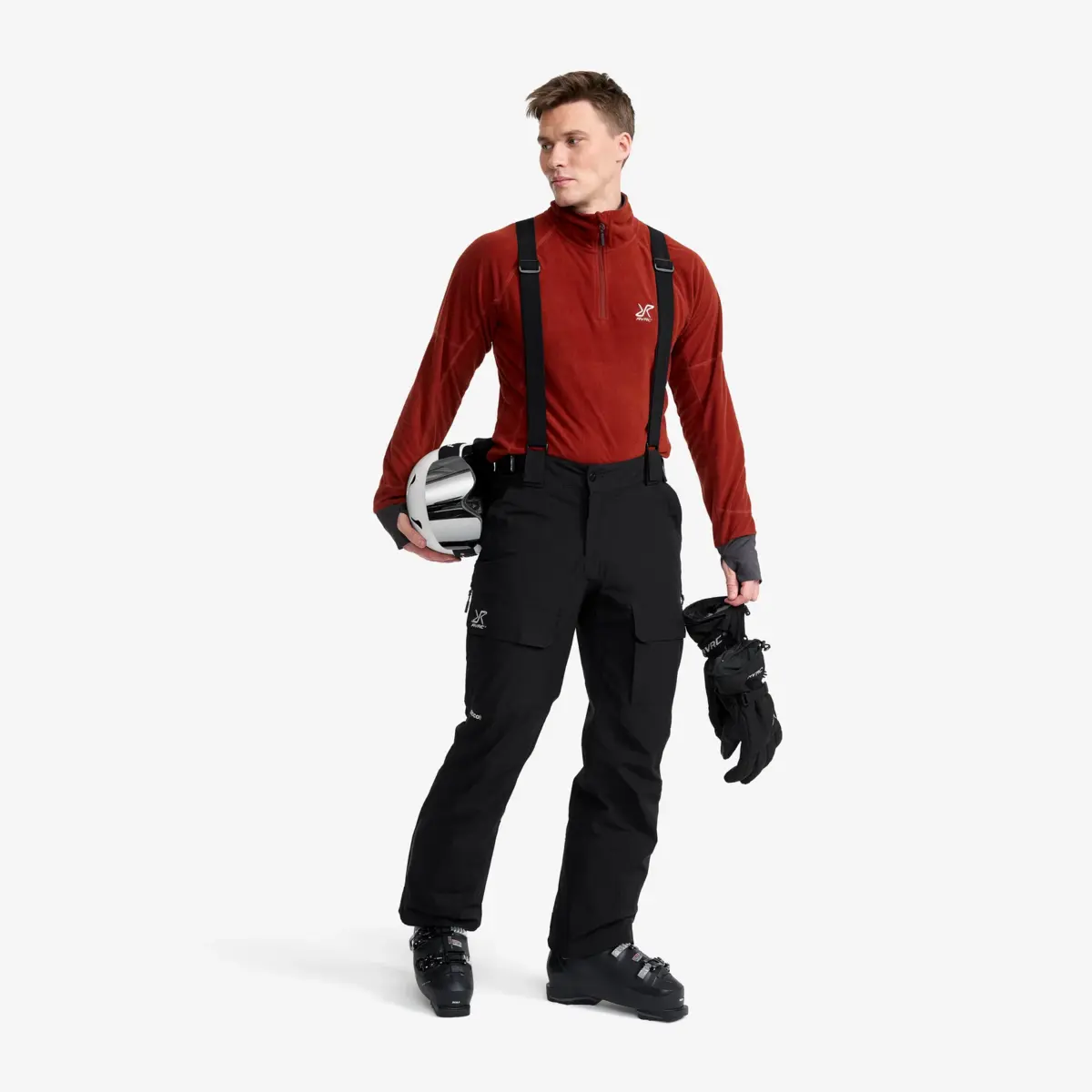 Halo 2L isolerade skidbyxor för män, svarta