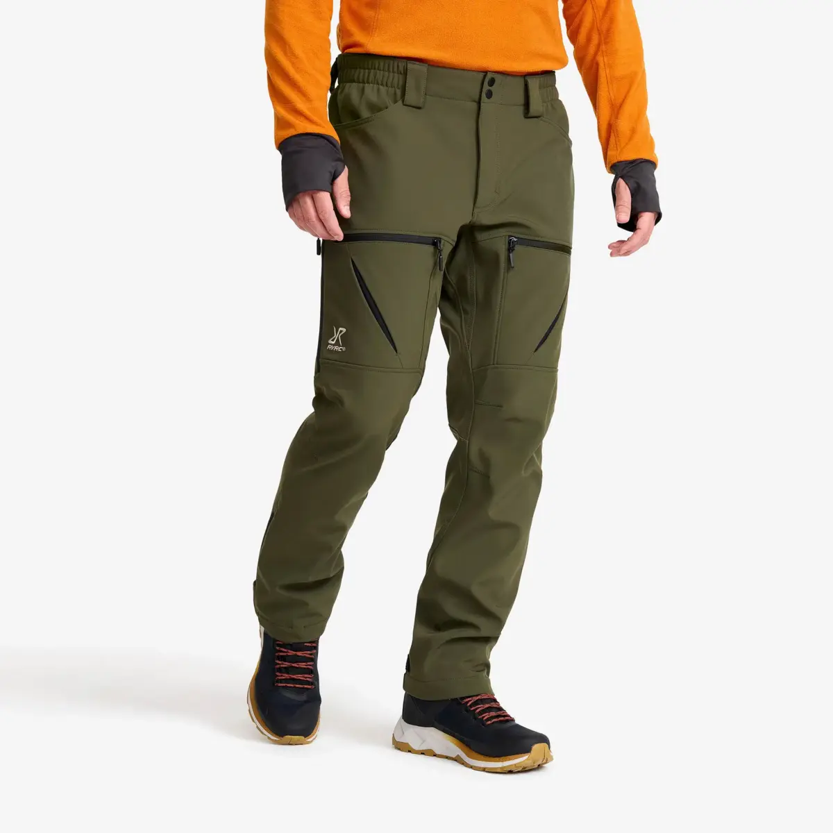 Hiball Softshell-byxor för män, Forest Night