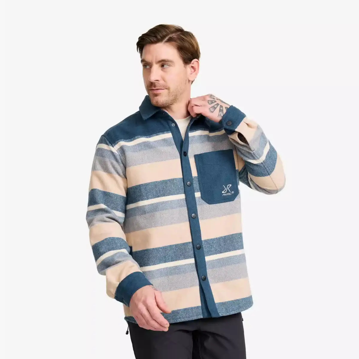 Highland Warm Overshirt Men Orion Blue/Peyote