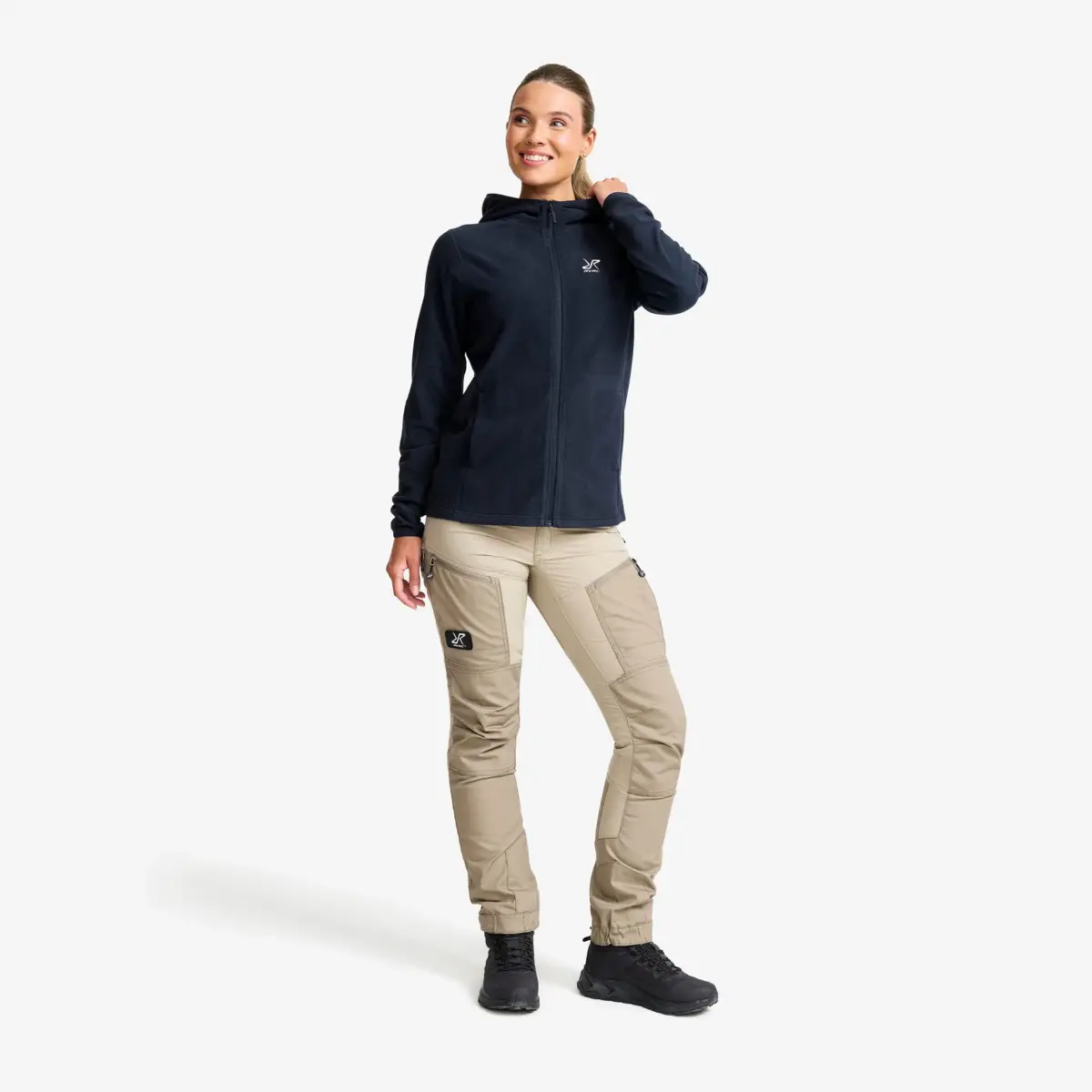 Hiker Fleece Hoodie Women Deep Navy