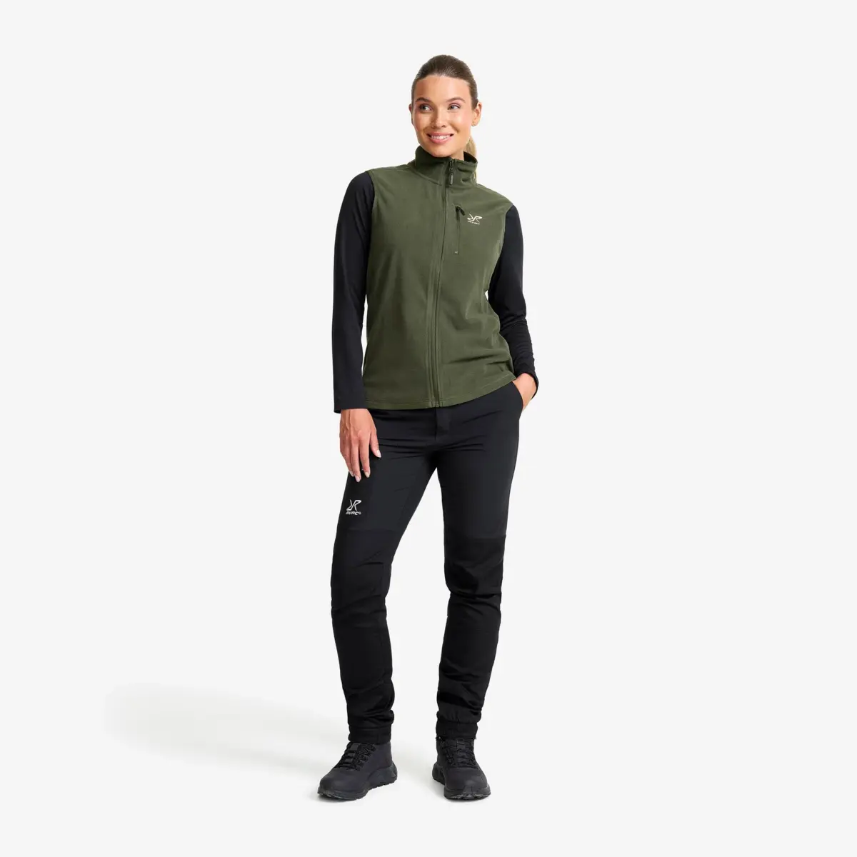Hiker Fleece Vest Women Kambaba Green