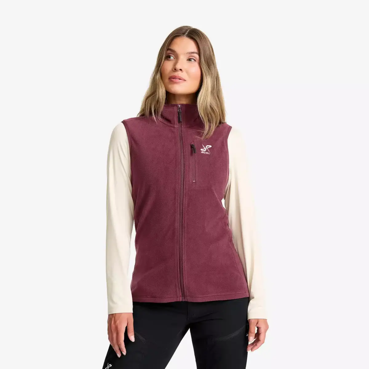 Hiker Fleece Vest Women Mauve Wine