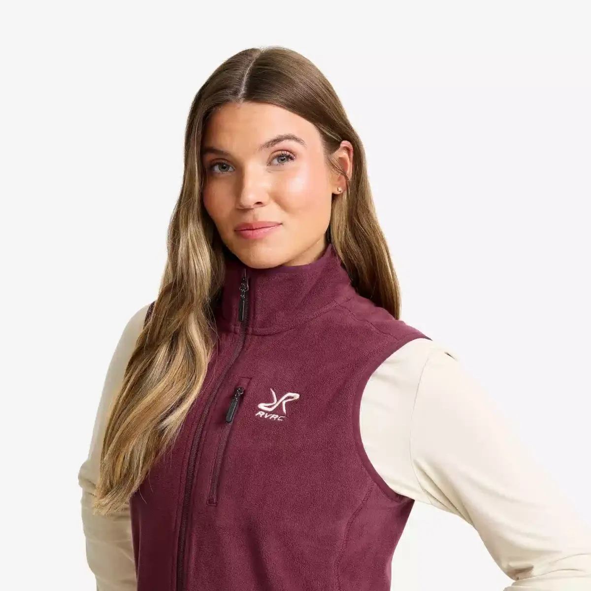 Hiker Fleece Vest Women Mauve Wine Hiker Fleece Vest Women Mauve Wine