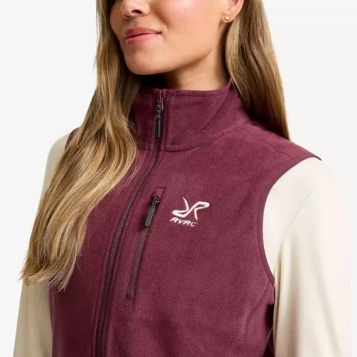 Hiker Fleece Vest Women Mauve Wine Hiker Fleece Vest Women Mauve Wine