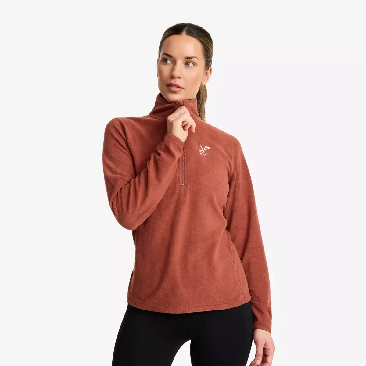 Hiker Half-zip Fleece Women Pink Mahogany