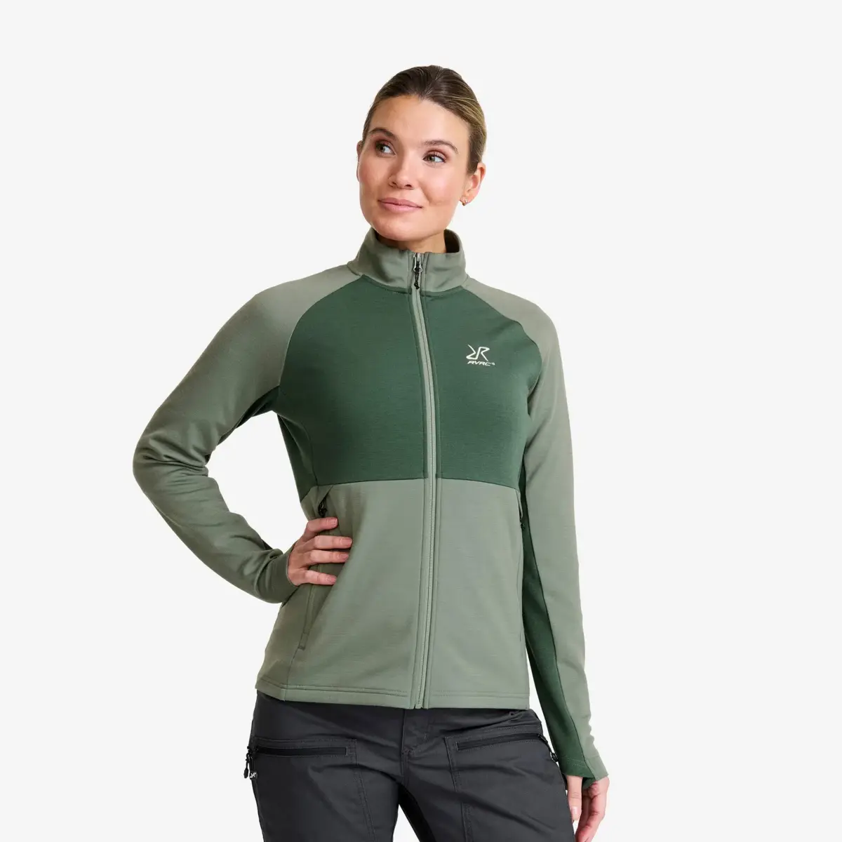 Hill Fleece för kvinnor Dusty Green