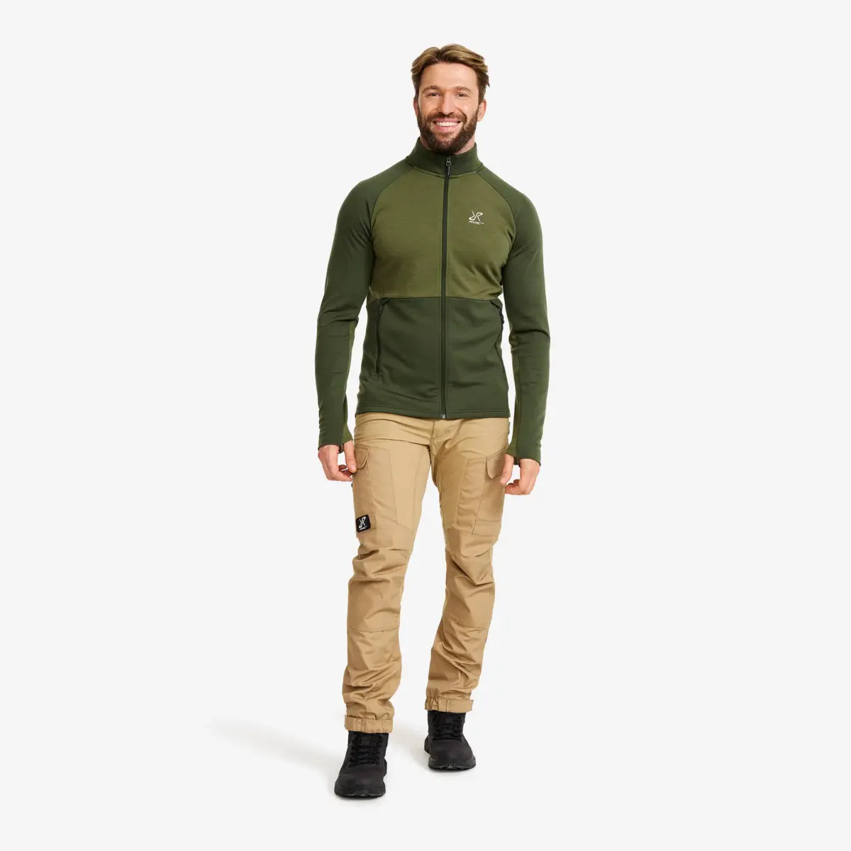 Hill Fleece för män skogsgrön Hill Fleece för män skogsgrön