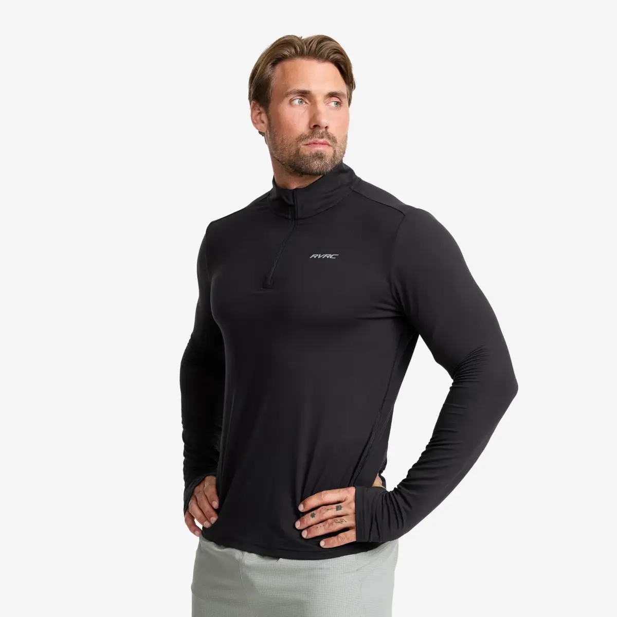 Impulse Half-zip Top Men Black