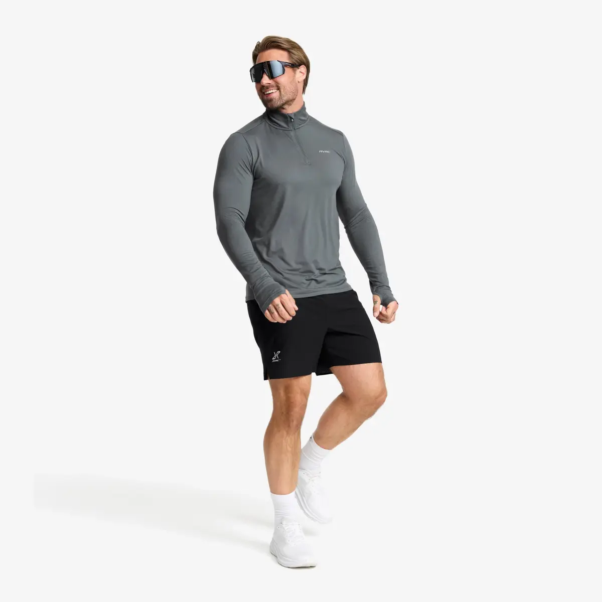 Impulse Half-zip Top Men Turbulence Blue