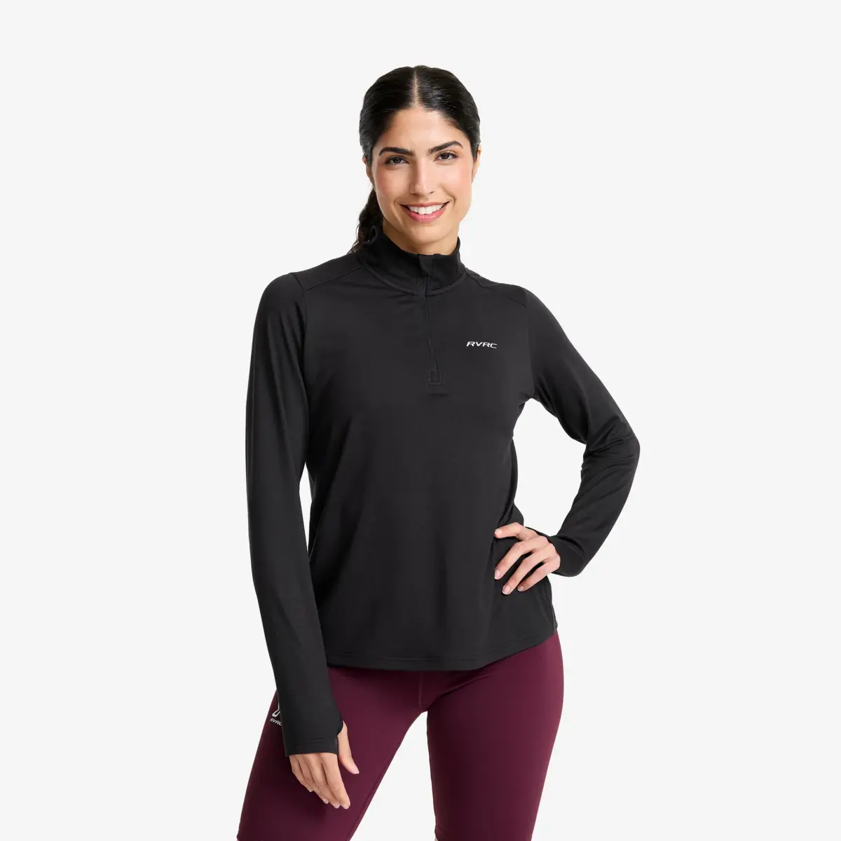 Impulse Half-zip Top Women Black Impulse Half-zip Top Women Black