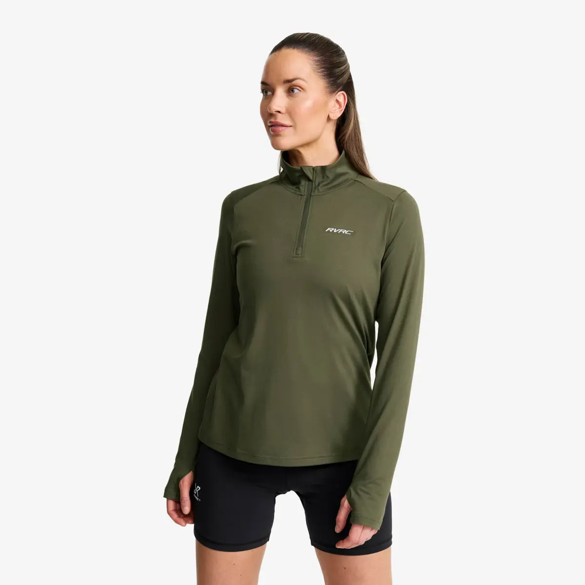 Impulse Half-zip Top Women Kambaba Green