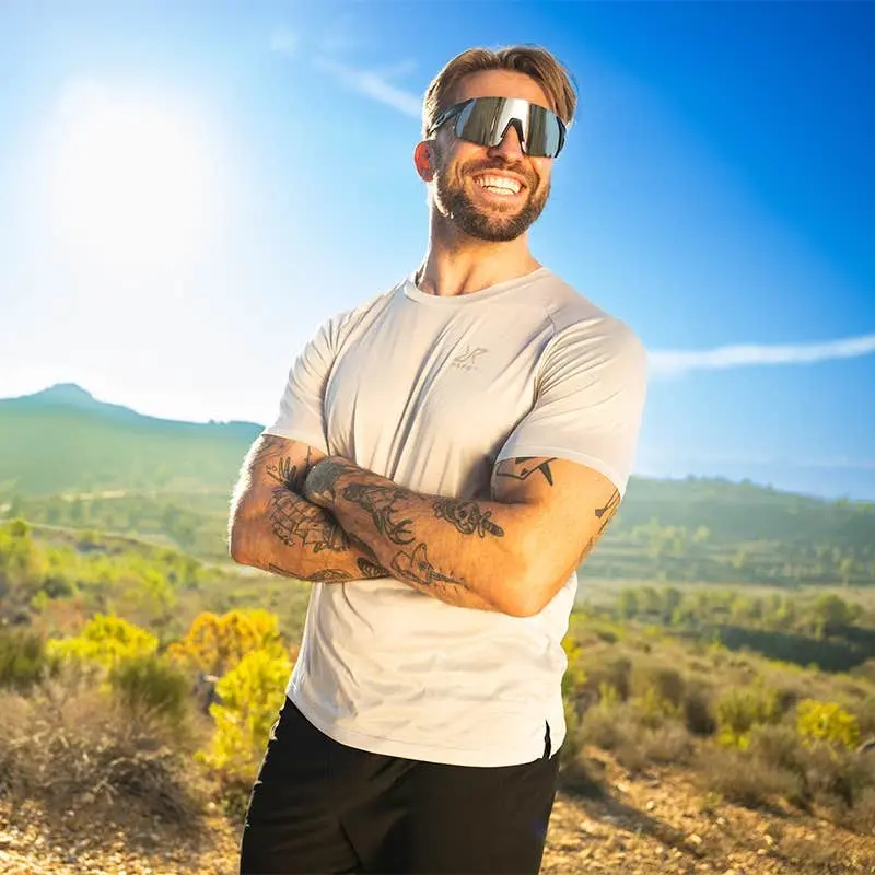 Intensity Light Crew Neck T-shirt för män, Vapor Blue