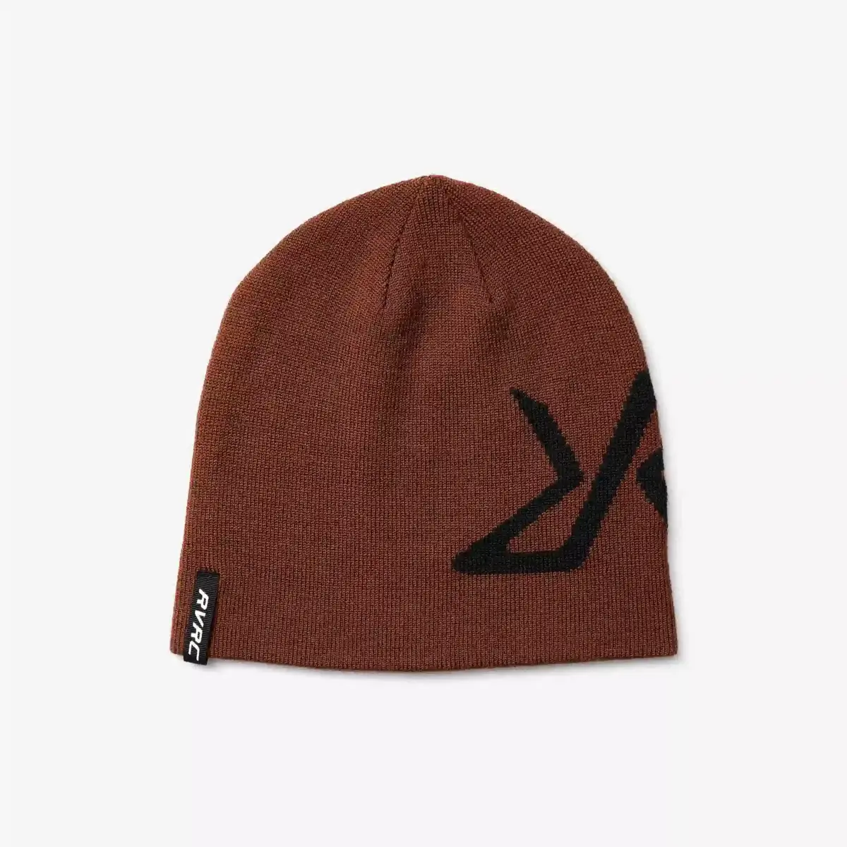 Merino Knitted Logo Beanie  Earth