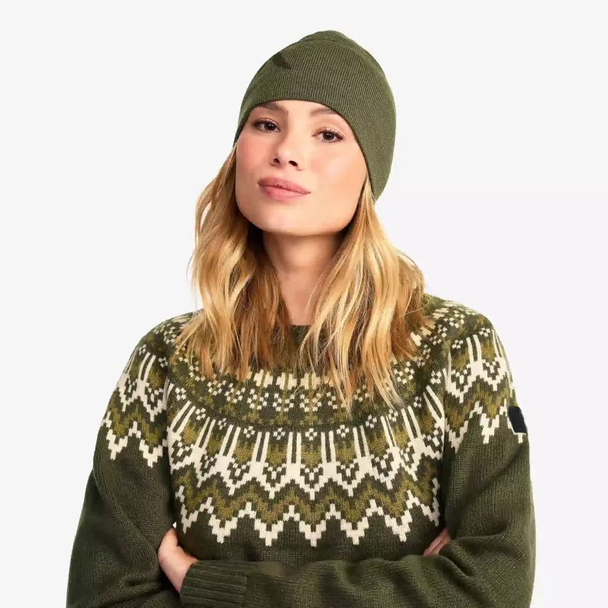 Merinoullstickad mössa med logo Kalamata Merinoullstickad mössa med logo Kalamata