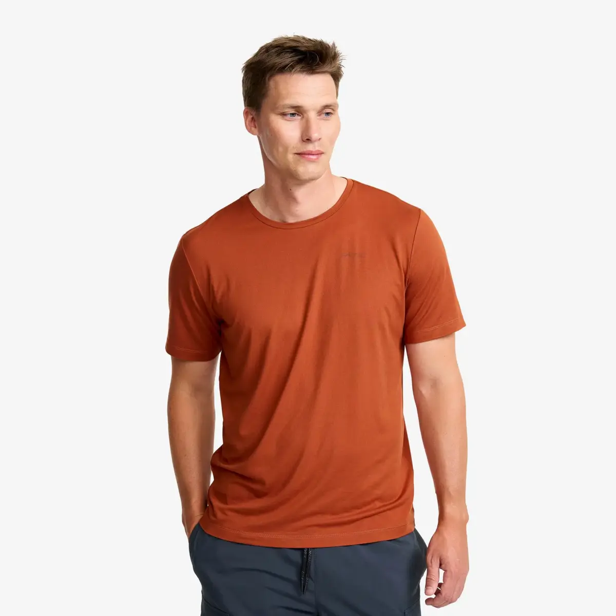 Mission Graphic Logo T-shirt för män, rostig orange